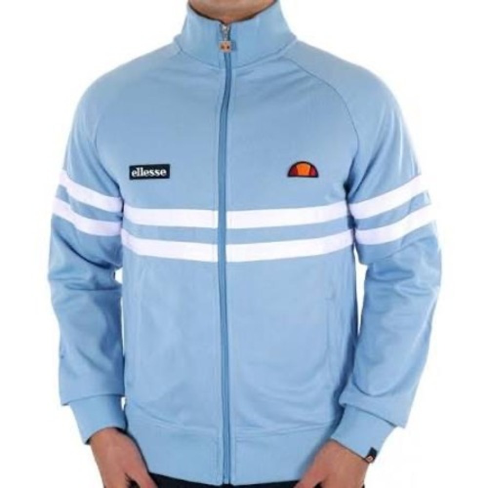 Ellesse Heritage Rimini Track Jacket Mens XXL Placid Blue Streetwear Retro 80s
